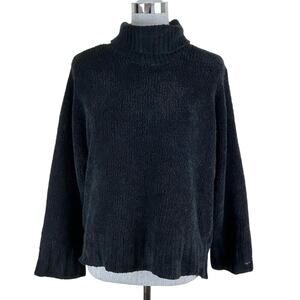Vintage Columbia‎ Cozy Fuzzy Black Turtleneck Sweater